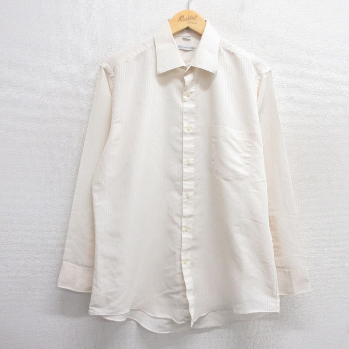 バンヒューセン 90s 長袖シャツ ベージュ XL | 古着