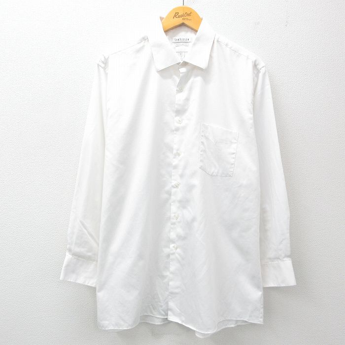 バンヒューセン 長袖シャツ ホワイト XL | 古着