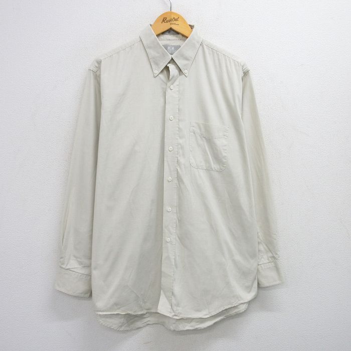 90s 長袖シャツ ベージュ XL | 古着