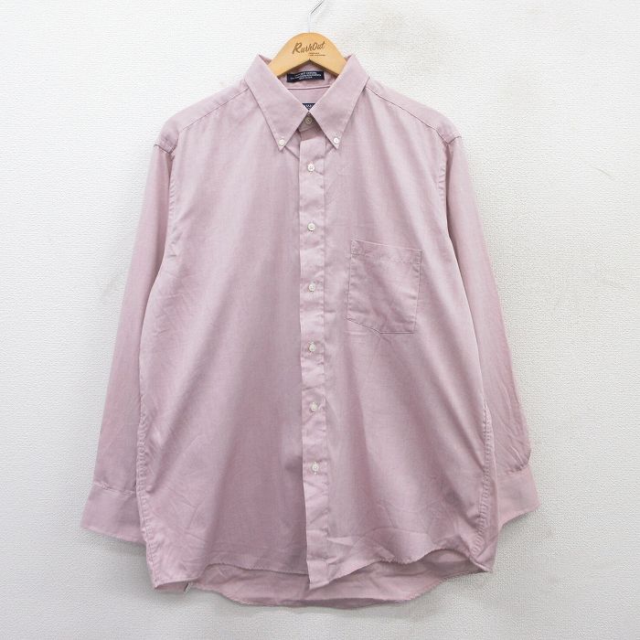 バンヒューセン 90s 長袖シャツ オックスフォード ピンク XL | 古着