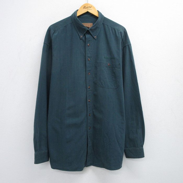 90s 長袖シャツ UTAH グリーン XL | 古着