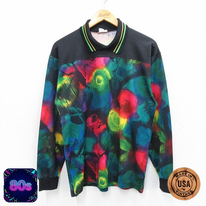 【50%OFF】80s 長袖トップス ブラック S | 古着