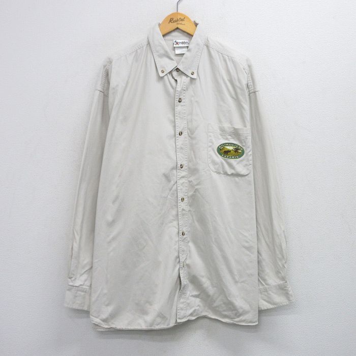 【50%OFF】ディズニー 00s 長袖シャツ SAFARIS 生成り ベージュ XL | 古着