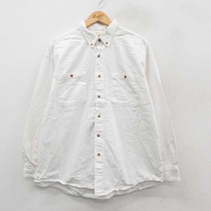 セントジョンズベイ 90s 長袖シャツ ホワイト XL | 古着