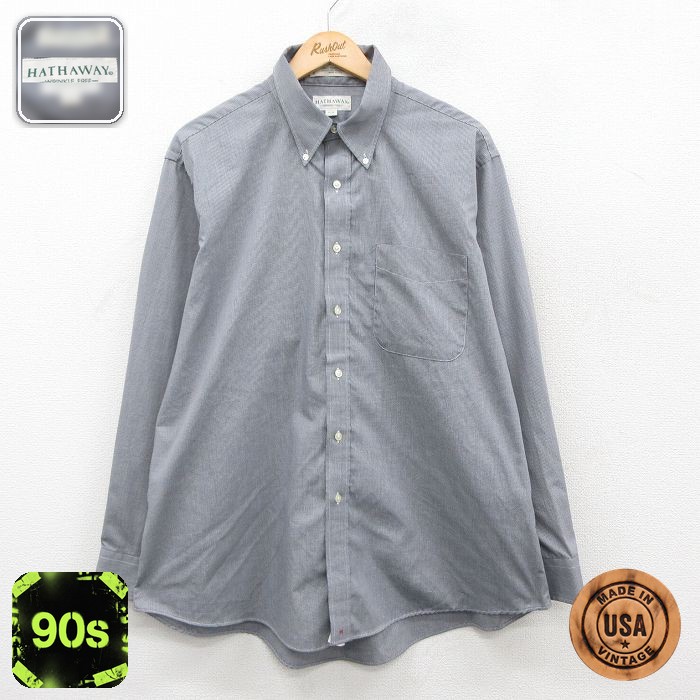 【50%OFF】90s 長袖シャツ ブラック XL | 古着