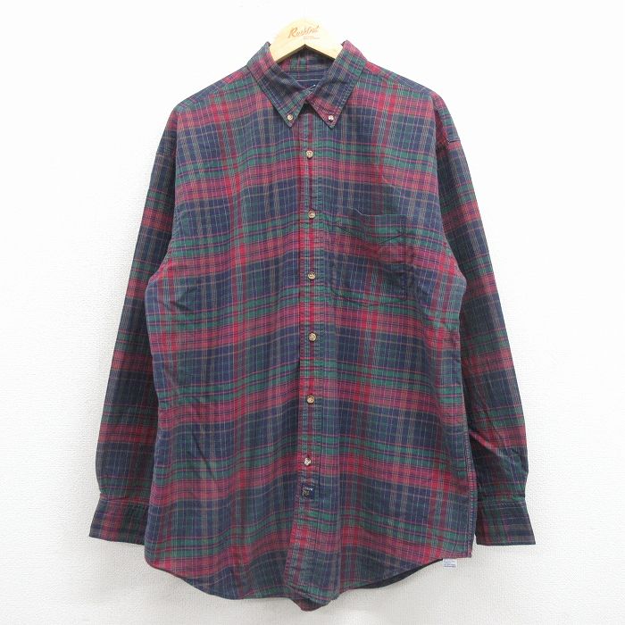 90s 長袖シャツ チェック グリーン XL | 古着