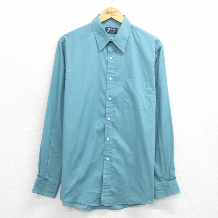 アロー 90s 長袖シャツ グリーン L | 古着