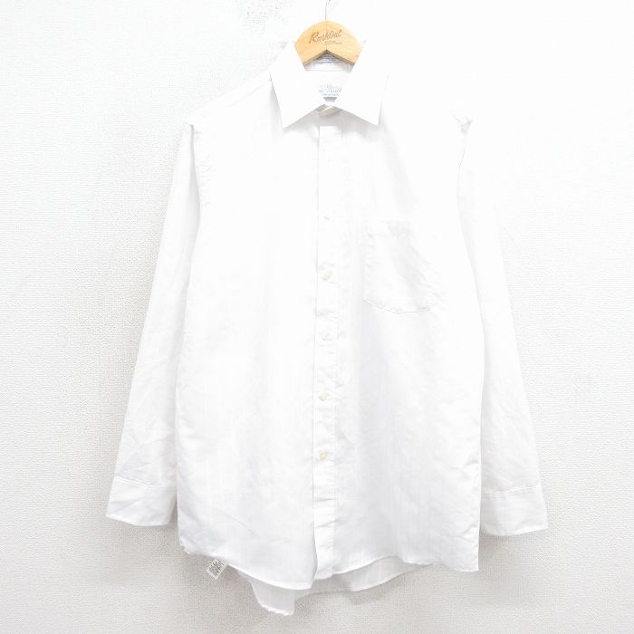 L★古着 バンヒューセン 長袖 シャツ メンズ 90年代 90s USA製 白 26jan31