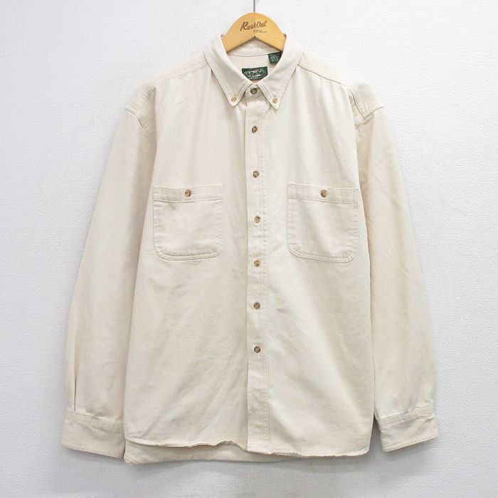 90s 長袖シャツ ベージュ XL | 古着