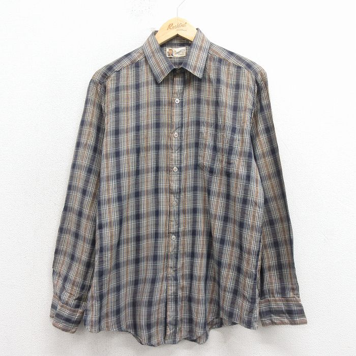 ケニントン 80s 長袖シャツ 濃緑チェック M | 古着