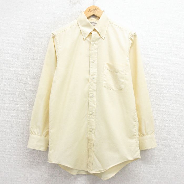 【20%OFF】80s 長袖シャツ イエロー M | 古着