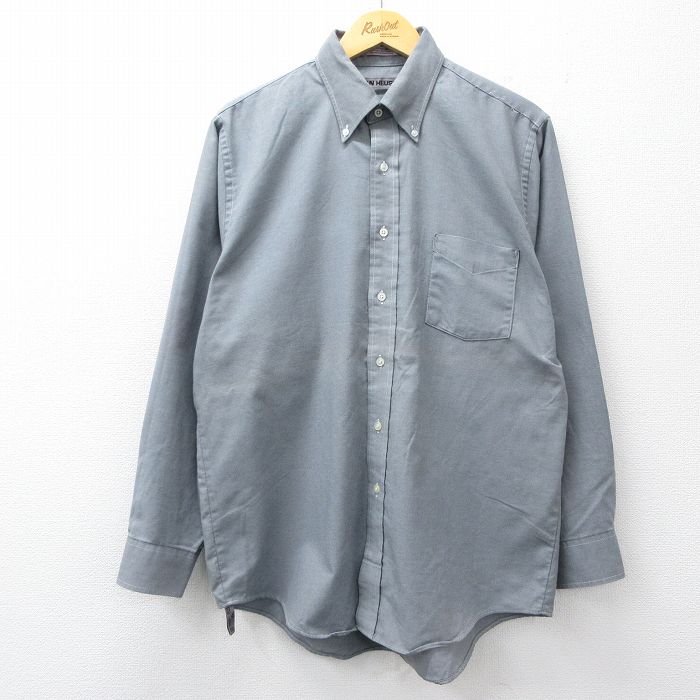 バンヒューセン 90s 長袖シャツ グレー XL | 古着