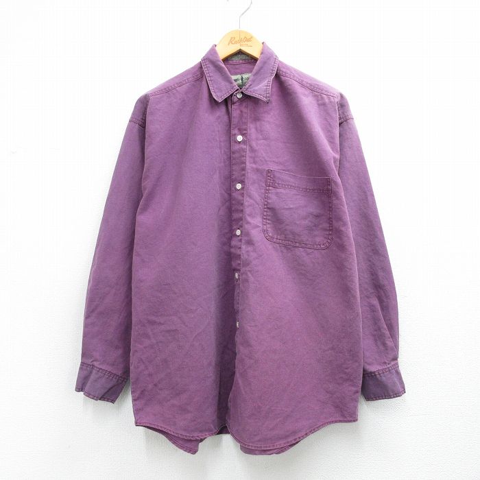 【20%OFF】90s 長袖シャツ パープル XL | 古着
