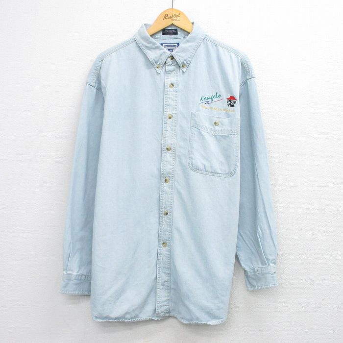 【20%OFF】リー 00s 長袖シャツ ピザハット ネイビー XL | 古着