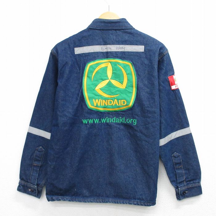 WINDAID 長袖シャツ ネイビー M | 古着