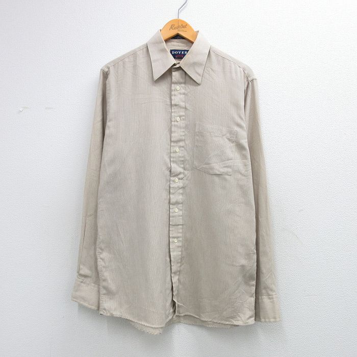 90s 長袖シャツ ベージュ L | 古着