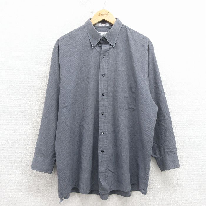 バンヒューセン 90s 長袖シャツ グレーチェック XL | 古着