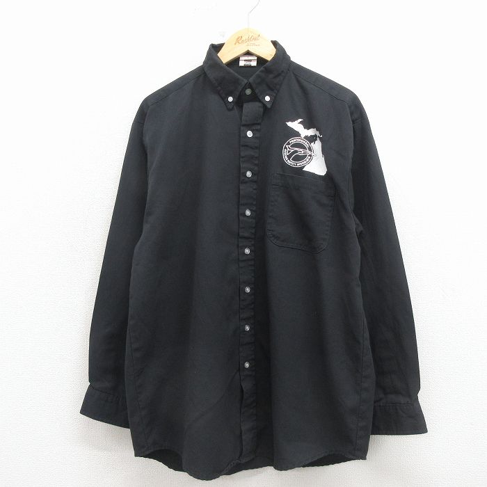 プロフェッショナル 90s 長袖シャツ ブラック L | 古着