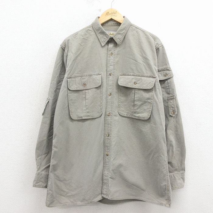 カベラス 80s 長袖シャツ ベージュ XL | 古着