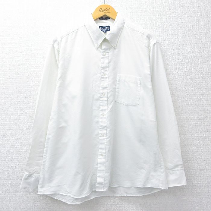 90s 長袖シャツ ホワイト メンズXL相当 | 古着