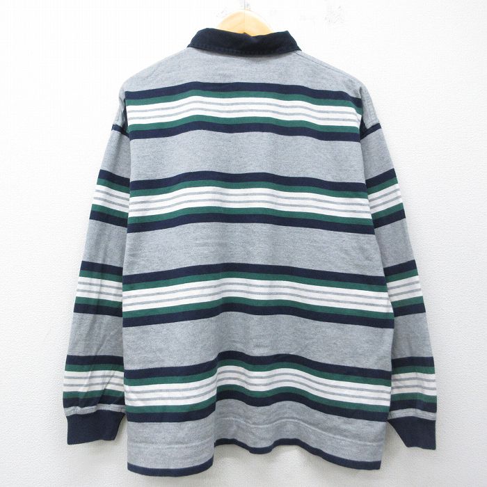 古着通販 XL☆古着 IZOD 長袖 ラガー シャツ メンズ 90年代 90s ワン