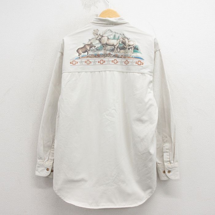 90s 長袖シャツ グレー XL | 古着