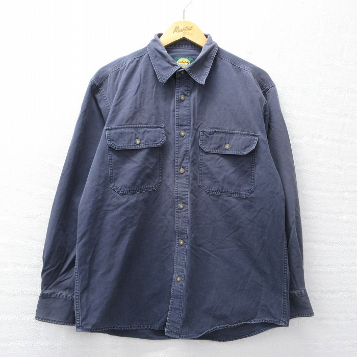 カベラス 00s 長袖シャツ ネイビー メンズL相当 | 古着