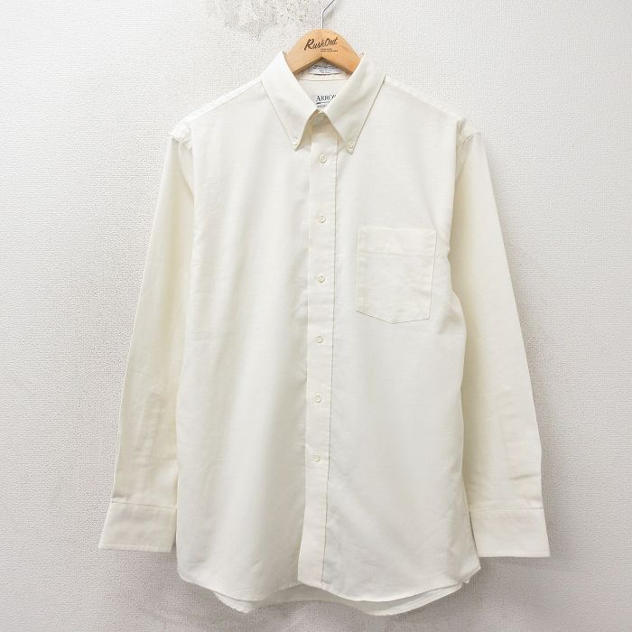 アロー 90s 長袖シャツ オックスフォード ベージュ L | 古着