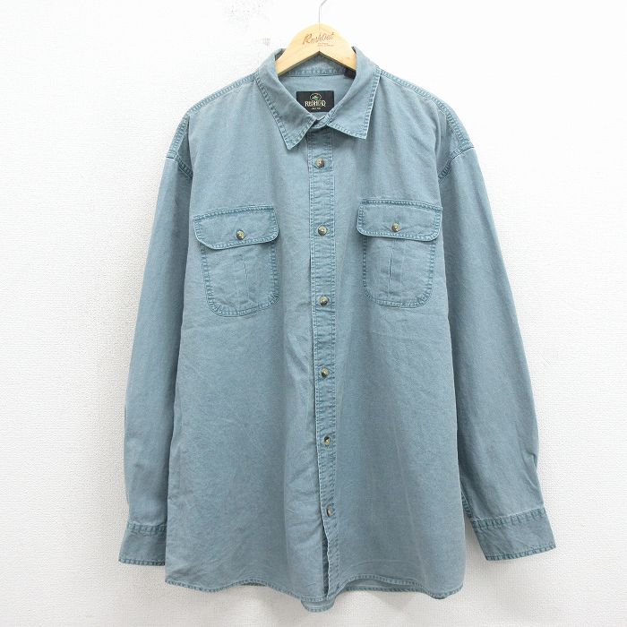 レッドヘッド 00s 長袖シャツ グリーン XL | 古着