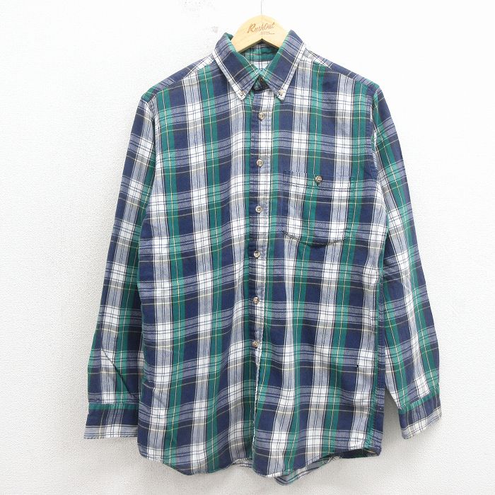 カベラス 00s 長袖シャツ ネイビーチェック M | 古着