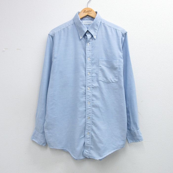 90s 長袖シャツ 霜降り ネイビー XL | 古着