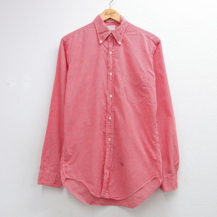 GANT 70s 長袖シャツ ギンガムチェック レッド メンズM相当 | 古着