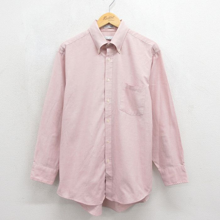 バンヒューセン 90s 長袖シャツ ピンク メンズL相当 | 古着