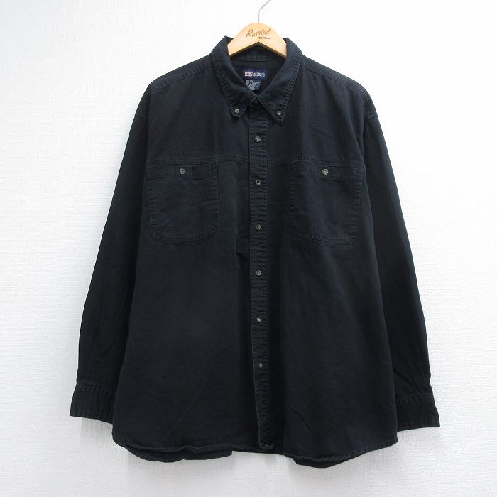 FADED GLORY 00s 長袖シャツ ブラック メンズXL相当 | 古着
