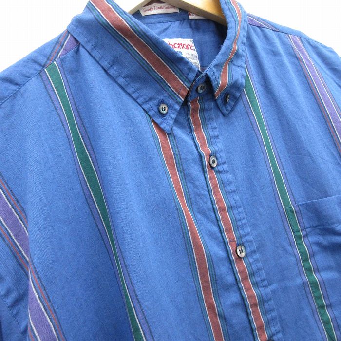 古着通販 XL☆古着 マンハッタン 長袖 シャツ メンズ 00年代 00s