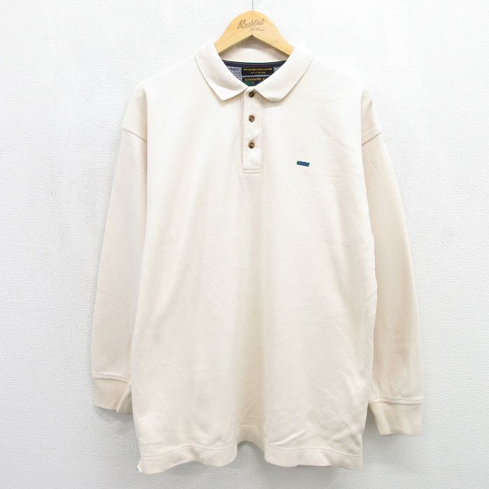 ポロシャツ ベージュ メンズL相当 | 古着