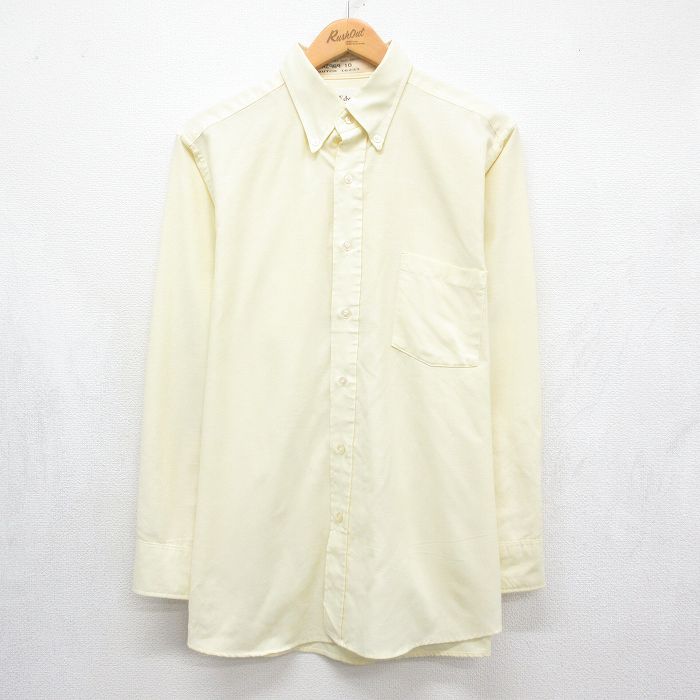 90s 長袖シャツ イエロー メンズL相当 | 古着