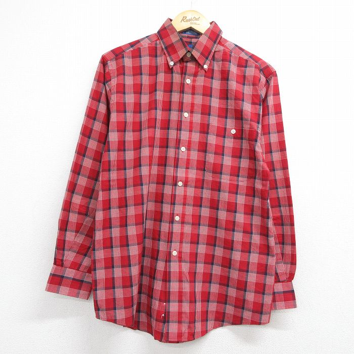 00s 長袖シャツ チェック レッド メンズM相当 | 古着