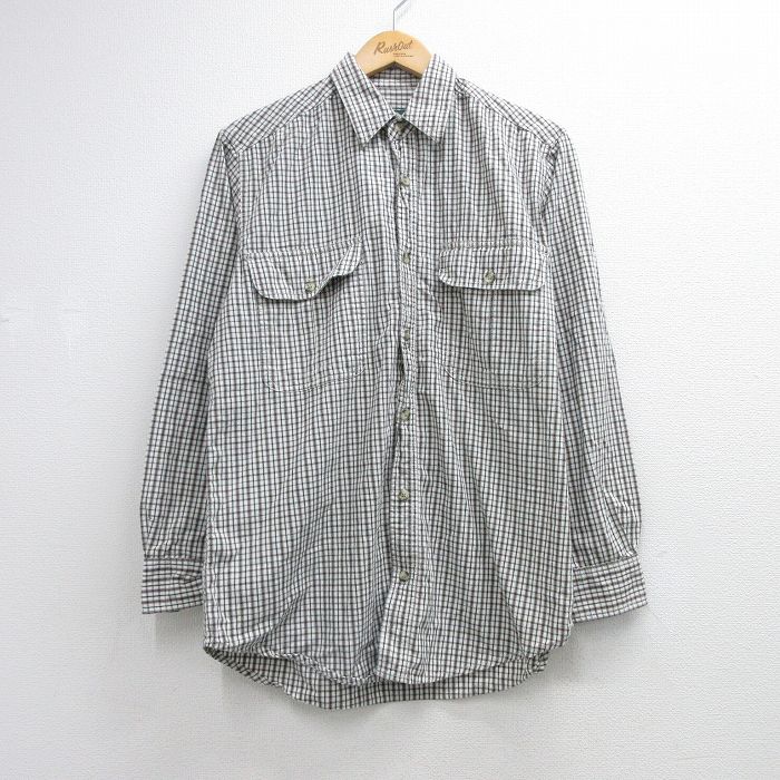 カベラス 00s 長袖シャツ チェック ホワイト メンズL相当 | 古着