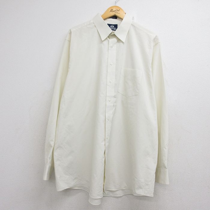 STAFFORD 長袖シャツ 生成り ベージュ メンズXL相当 | 古着