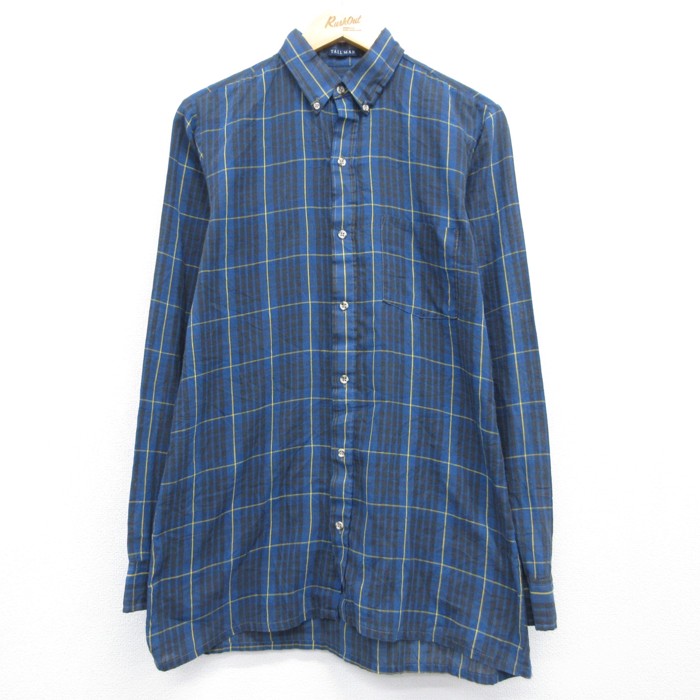 DeeCee 80s 長袖シャツ ブルーチェック メンズL相当 | 古着