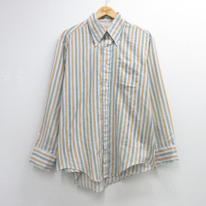 Kマート 70s 長袖シャツ ストライプ メンズXL相当 | 古着