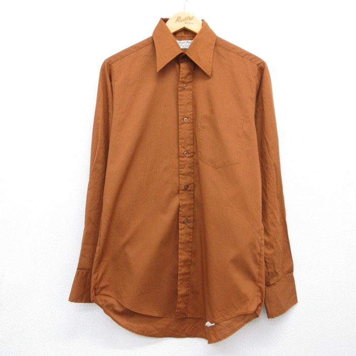 Royal Knight 70s 長袖シャツ ブラウン メンズM相当 | 古着