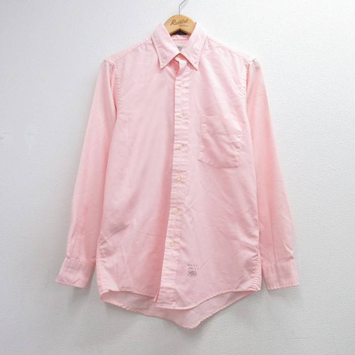 GANT 長袖 シャツ 80s ボタンダウン USA製 ピンク メンズM相当 | 古着