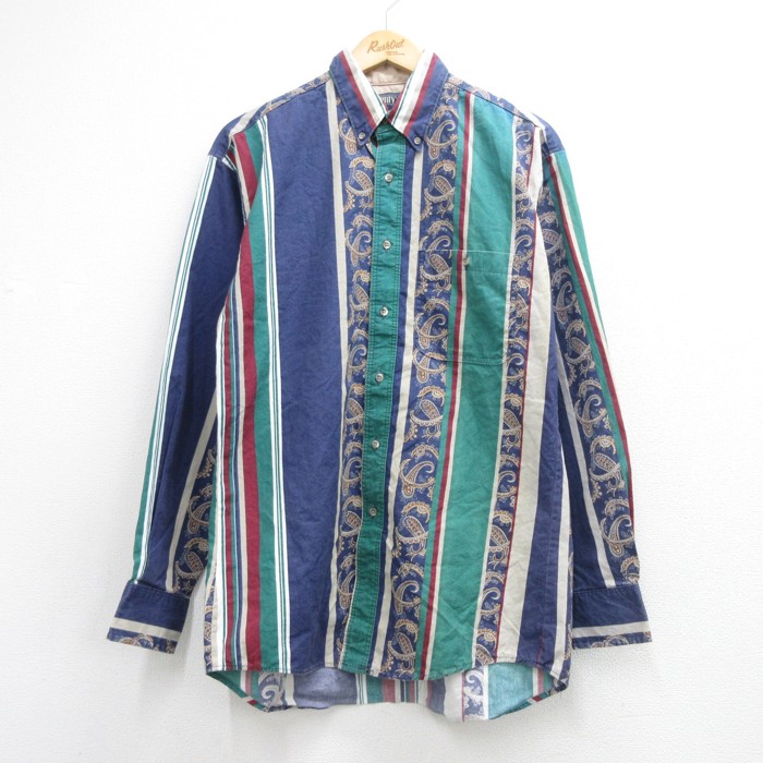 ラングラー 90s 長袖シャツ ペイズリー メンズM相当 | 古着