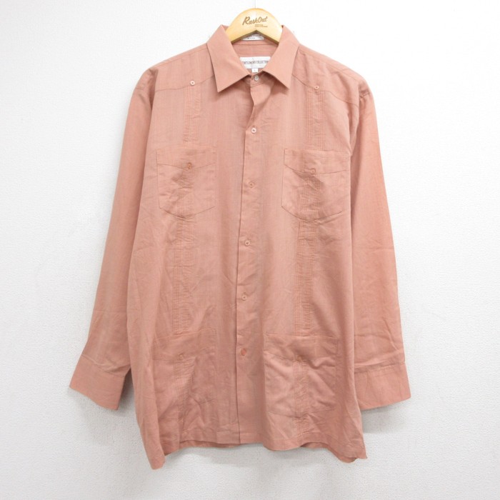 長袖 シャツ 90s ピンク メンズL相当 | 古着