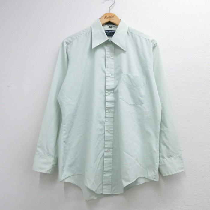 VAN HEUSEN 70s 長袖シャツ ライトブルー メンズL相当 | 古着