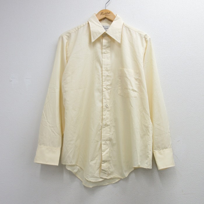 アロー 80s 長袖シャツ BurmaKent イエロー メンズL相当 | 古着