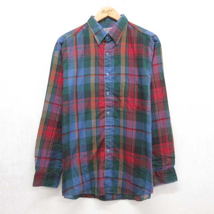 古着　90s OLD McGREGOR コート　チェック　19 古着通販 L☆古着 マックレガー McGREGOR 長袖 シャツ メンズ 90年代