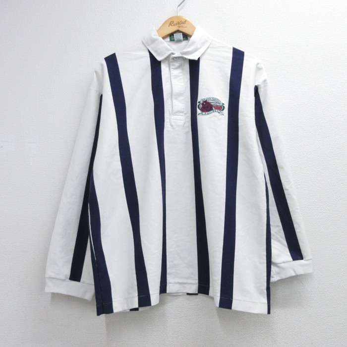 古着通販 L☆古着 Outer Banks 長袖 ラガー シャツ メンズ 90年代 90s